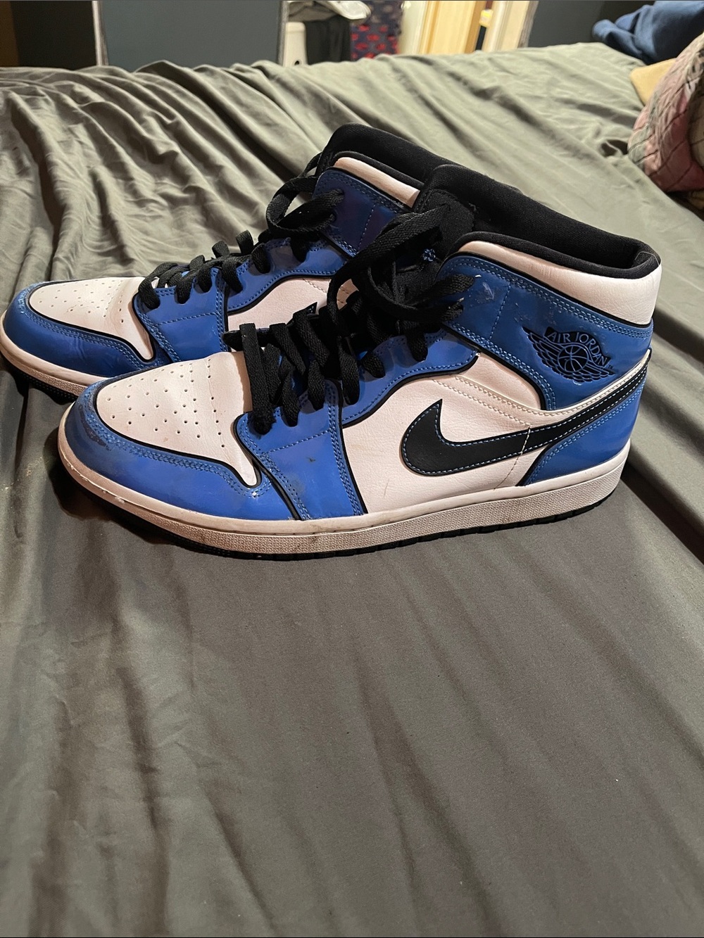 Air Jordan Blue Leather Men’s hightop